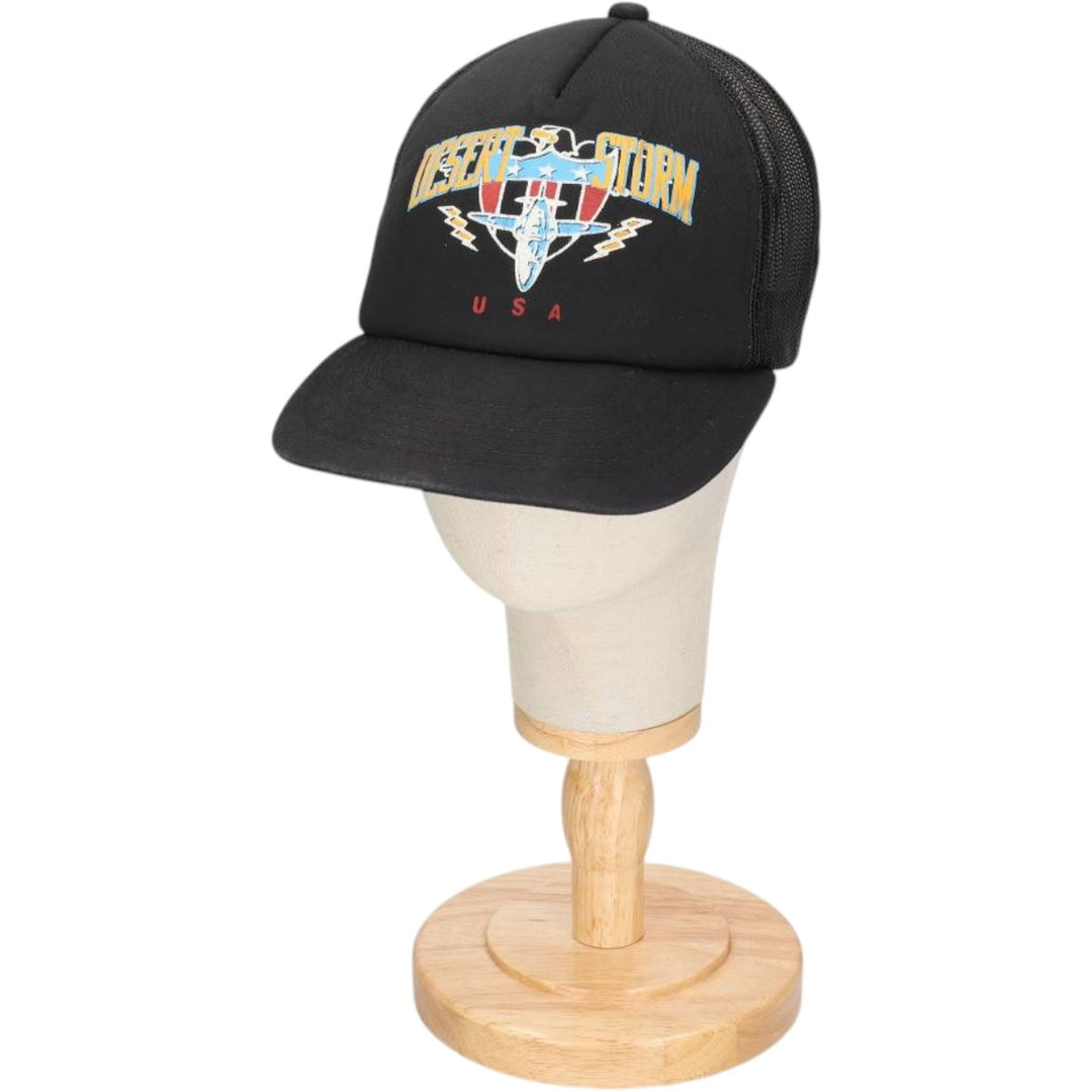 YUPOONG Eagle Pattern American Flag Pattern Trucker Cap Mesh Cap One Size Fits All cotton black type Vintage Second Hand