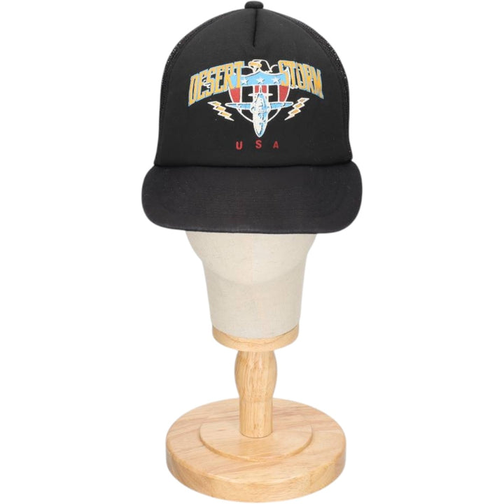 YUPOONG Eagle Pattern American Flag Pattern Trucker Cap Mesh Cap One Size Fits All cotton black type Vintage Second Hand