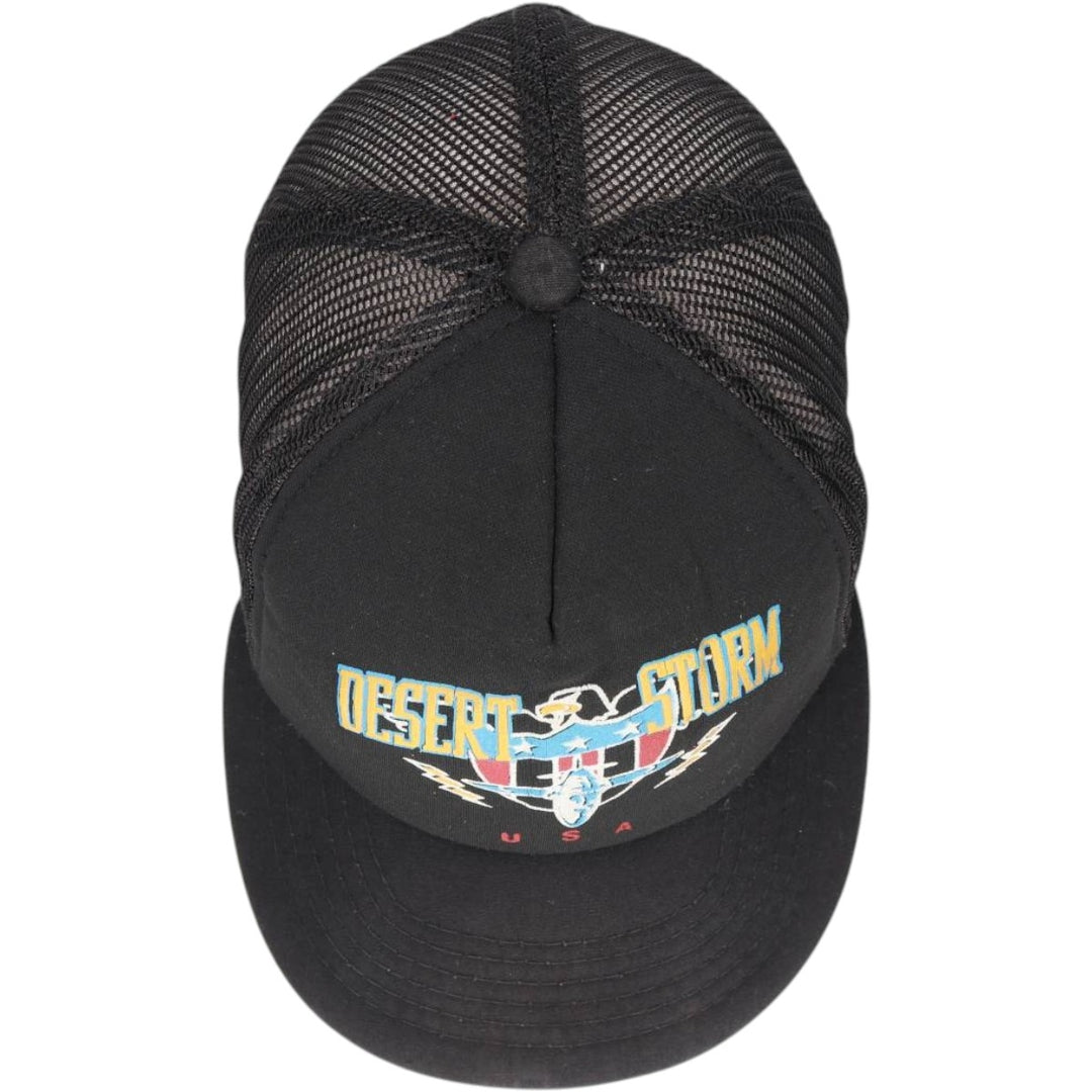 YUPOONG Eagle Pattern American Flag Pattern Trucker Cap Mesh Cap One Size Fits All cotton black type Vintage Second Hand