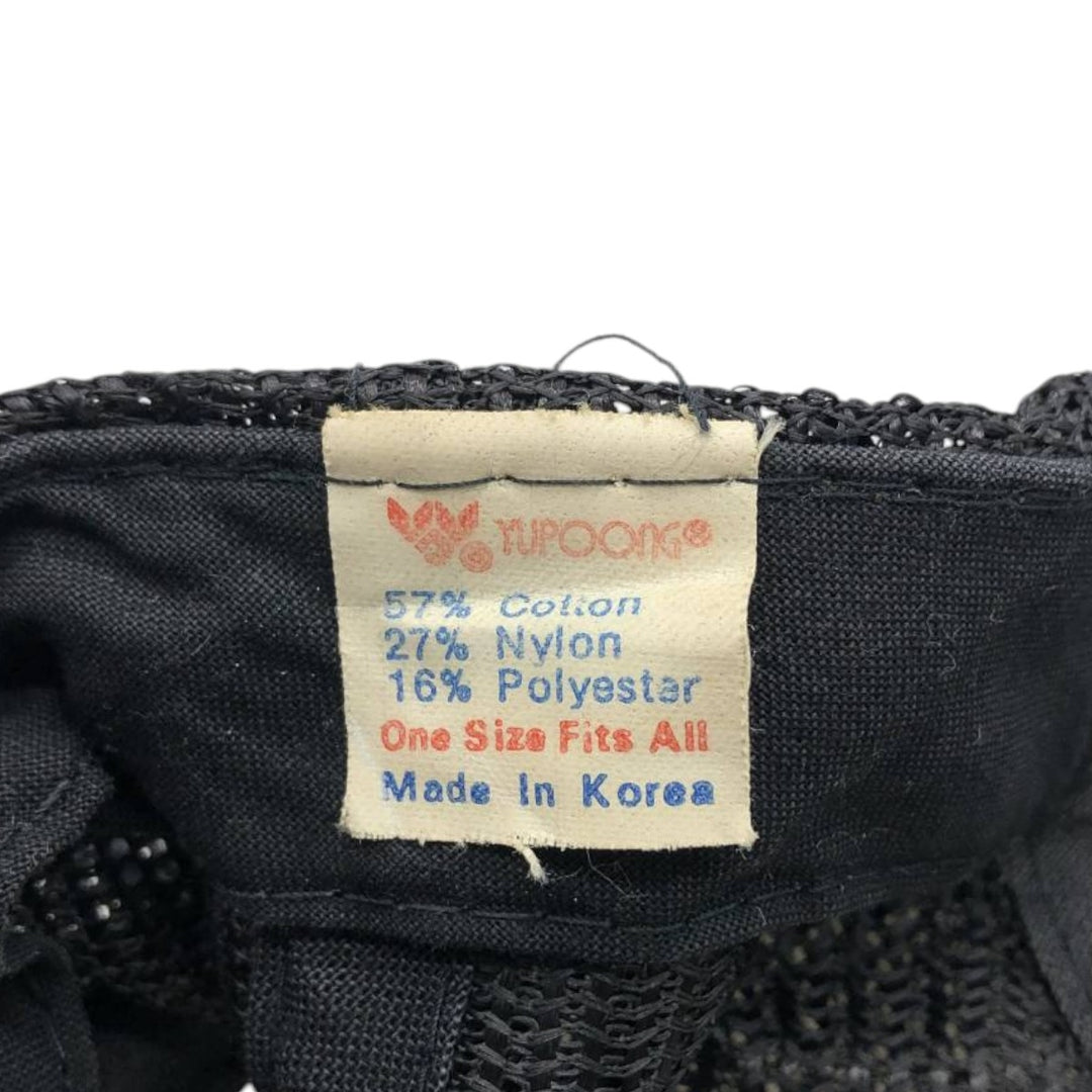 YUPOONG Eagle Pattern American Flag Pattern Trucker Cap Mesh Cap One Size Fits All cotton black type Vintage Second Hand