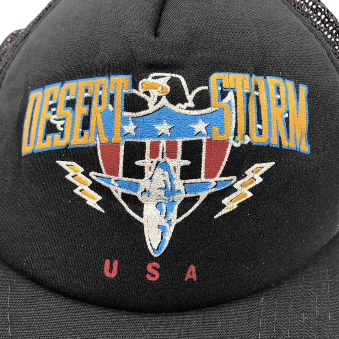 YUPOONG Eagle Pattern American Flag Pattern Trucker Cap Mesh Cap One Size Fits All cotton black type Vintage Second Hand