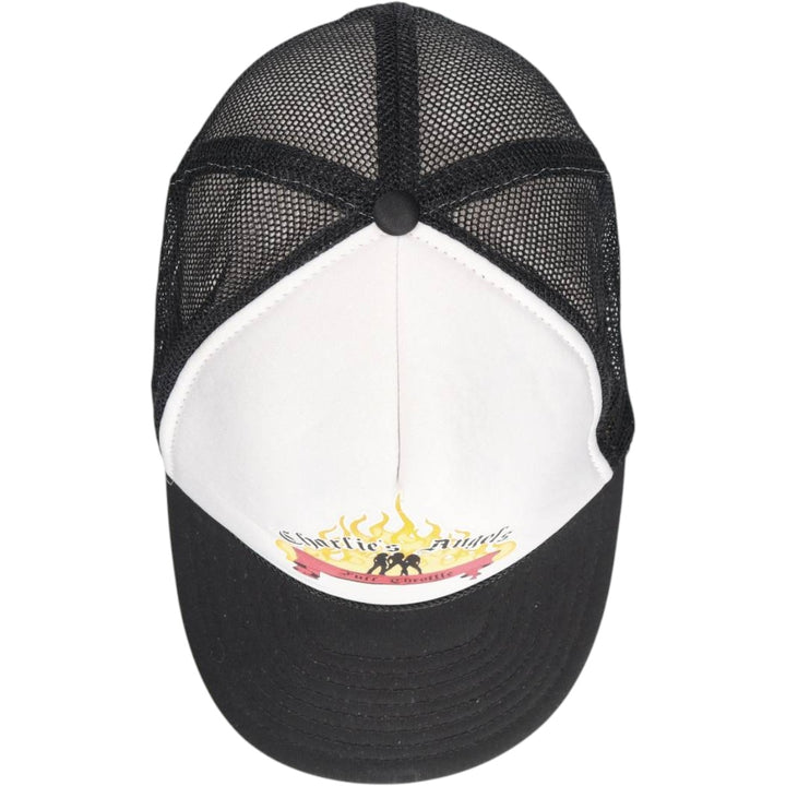 2000'S NISSUN Charlie's Angels Full Throttle Movie Fire Pattern Mesh Cap (One Size Fits All) unclear black type Vintage Second Hand