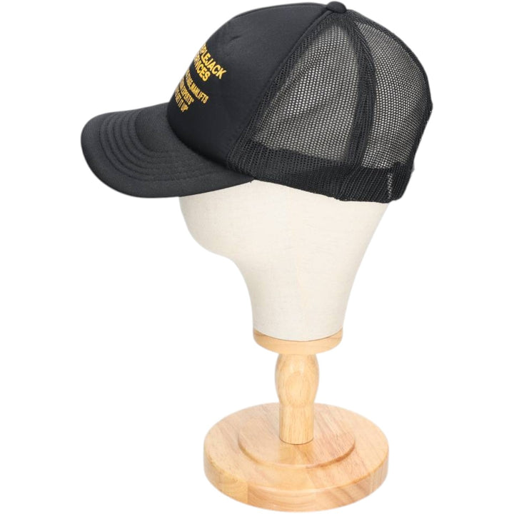 Young An Headwear STEEPLEJACK SERVICES Trucker Cap Advertising Mesh Cap One Size Fits All polyester black type Vintage Second Hand