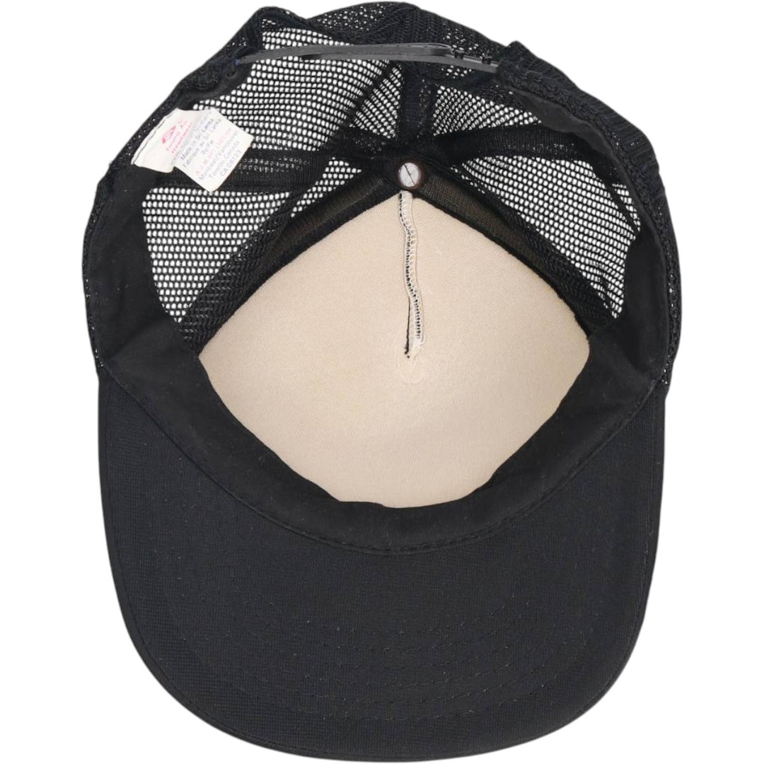 Young An Headwear STEEPLEJACK SERVICES Trucker Cap Advertising Mesh Cap One Size Fits All polyester black type Vintage Second Hand