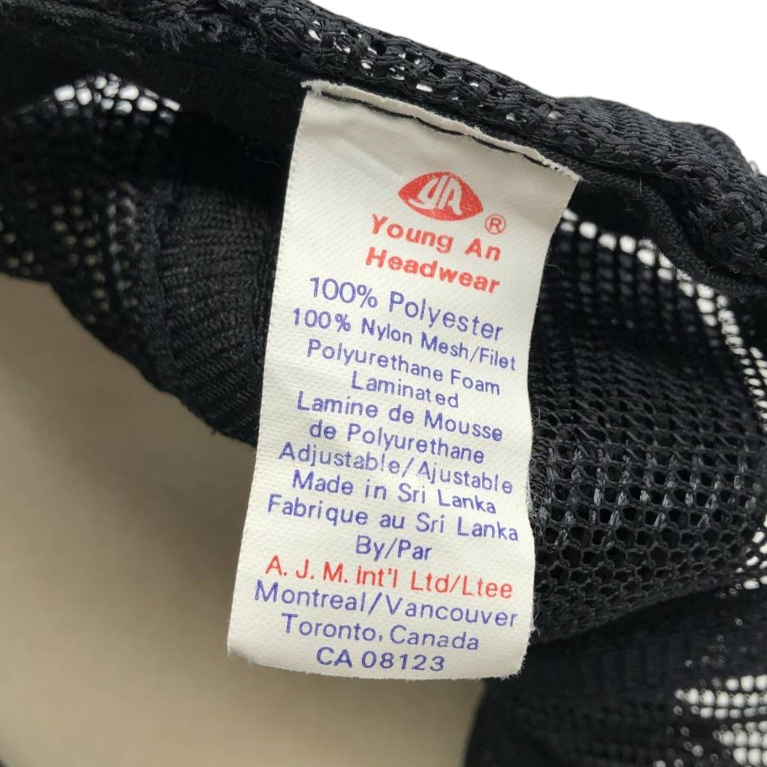Young An Headwear STEEPLEJACK SERVICES Trucker Cap Advertising Mesh Cap One Size Fits All polyester black type Vintage Second Hand