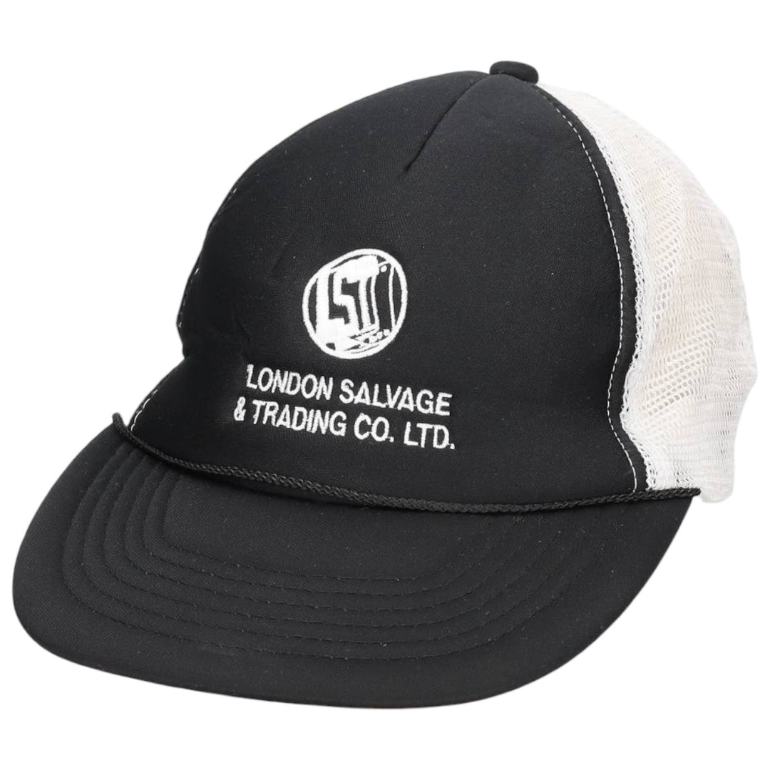 KC LONDON SALVAGE and TRADING CO. LTD. Two-tone Trucker Cap Mesh Cap One Size Fits All polyester black type Vintage Second Hand