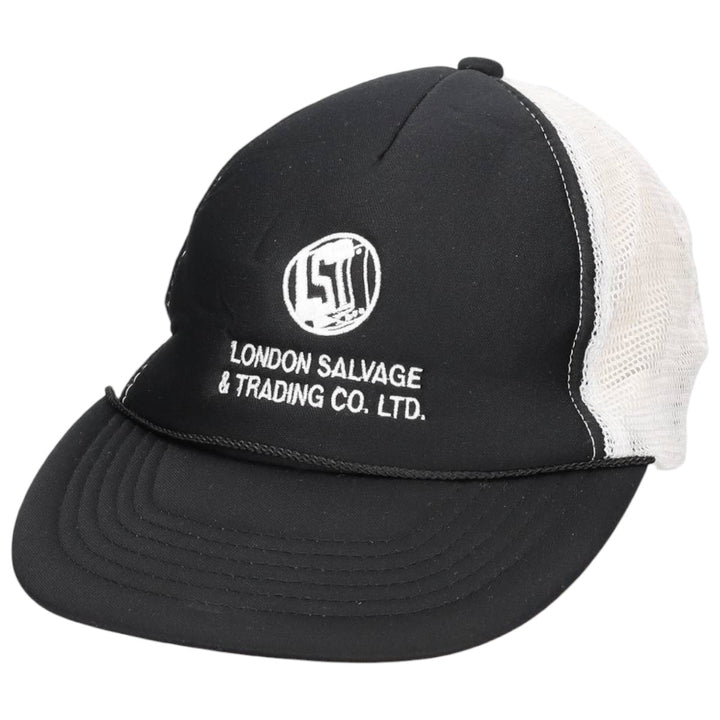 KC LONDON SALVAGE and TRADING CO. LTD. Two-tone Trucker Cap Mesh Cap One Size Fits All polyester black type Vintage Second Hand