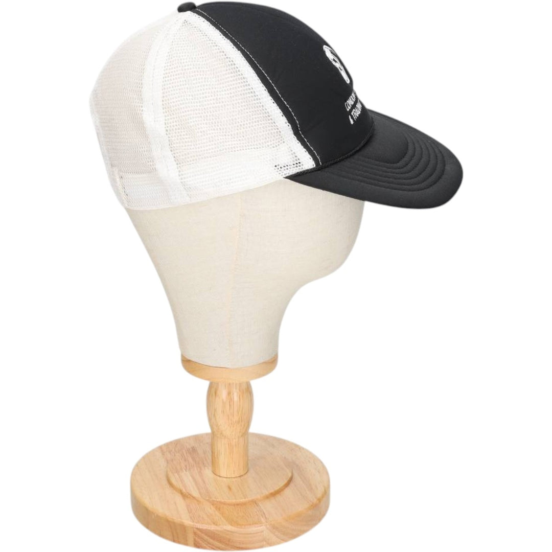 KC LONDON SALVAGE and TRADING CO. LTD. Two-tone Trucker Cap Mesh Cap One Size Fits All polyester black type Vintage Second Hand