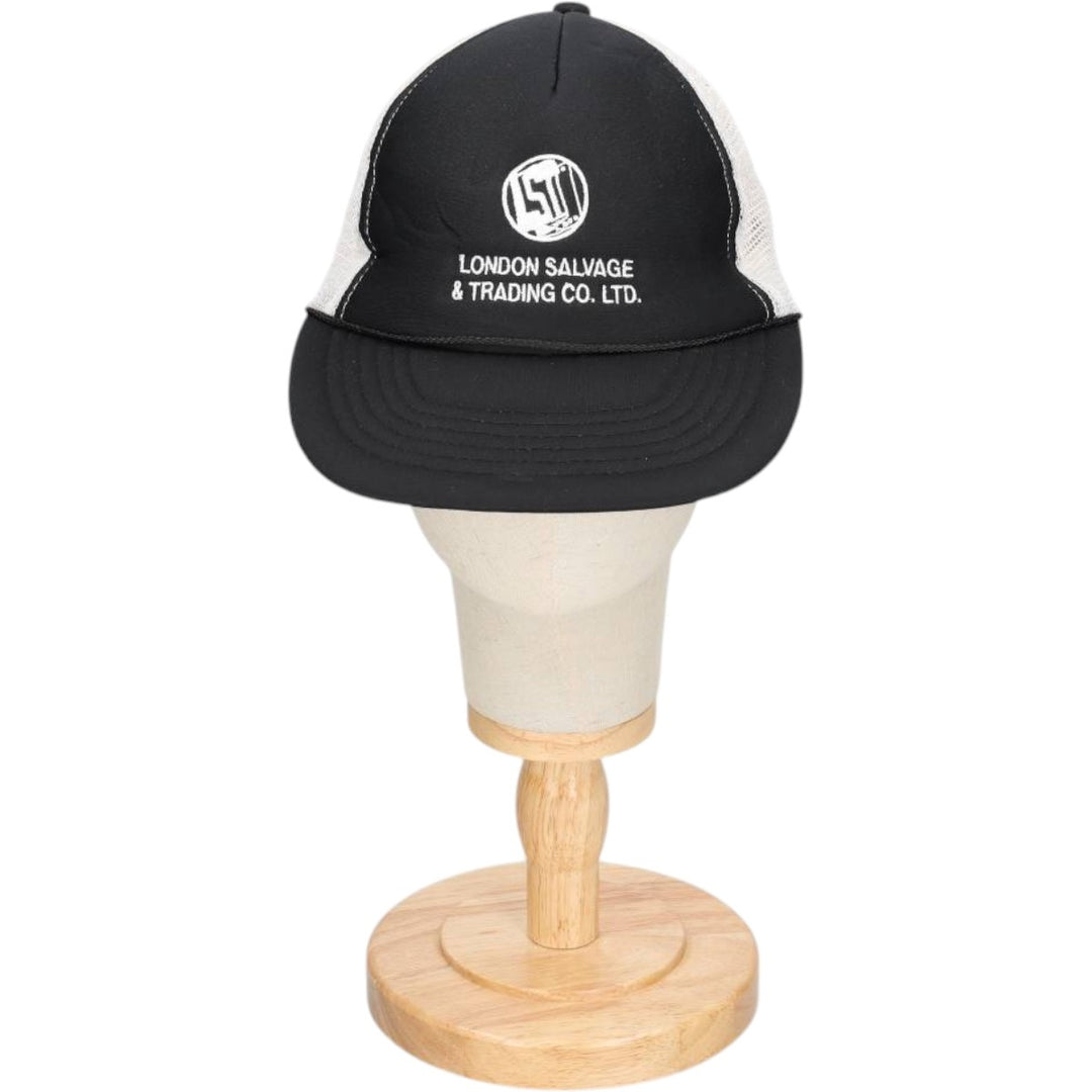 KC LONDON SALVAGE and TRADING CO. LTD. Two-tone Trucker Cap Mesh Cap One Size Fits All polyester black type Vintage Second Hand