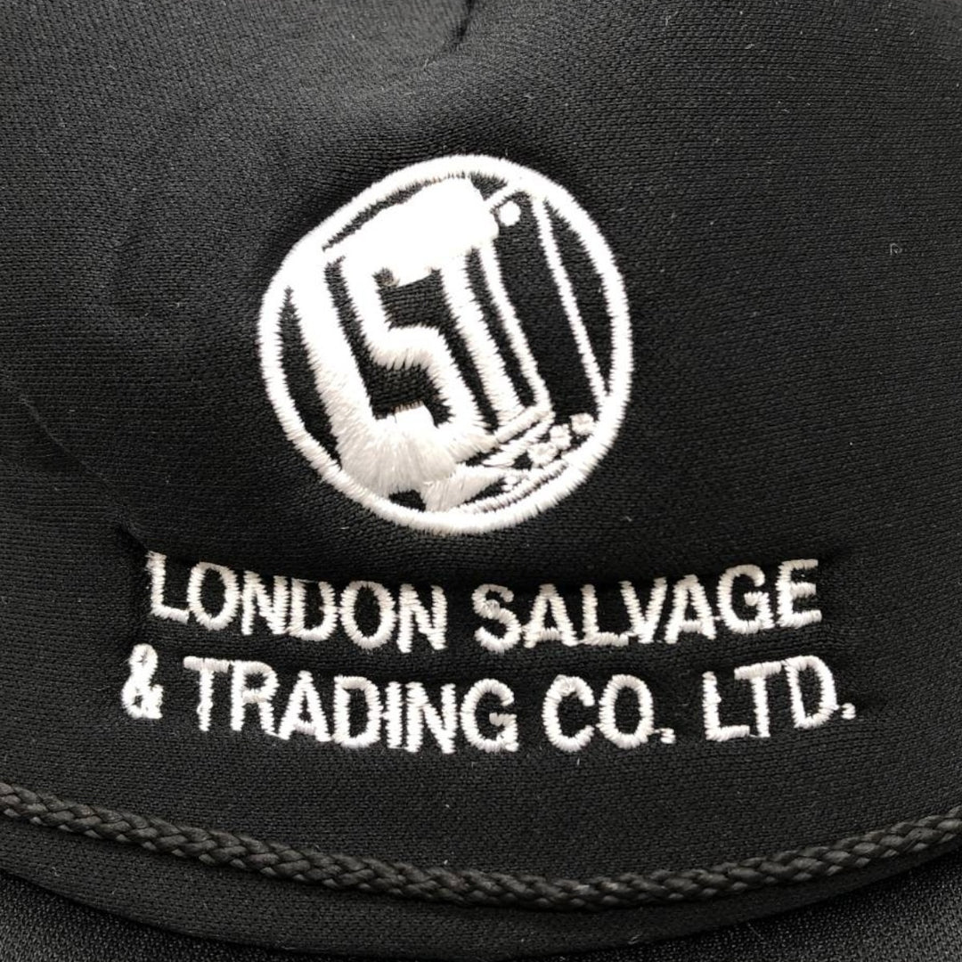 KC LONDON SALVAGE and TRADING CO. LTD. Two-tone Trucker Cap Mesh Cap One Size Fits All polyester black type Vintage Second Hand