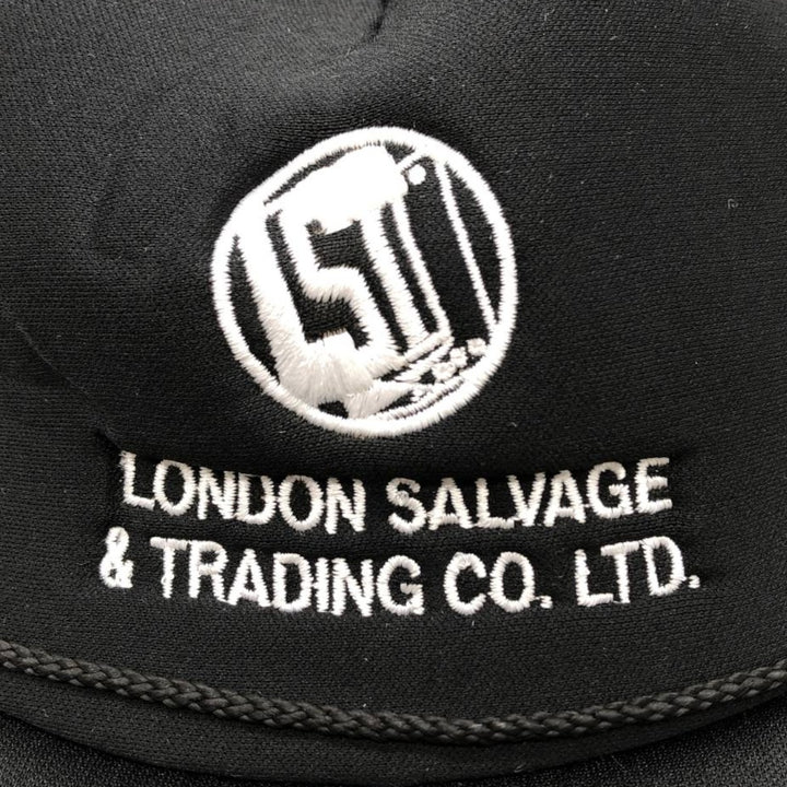 KC LONDON SALVAGE and TRADING CO. LTD. Two-tone Trucker Cap Mesh Cap One Size Fits All polyester black type Vintage Second Hand