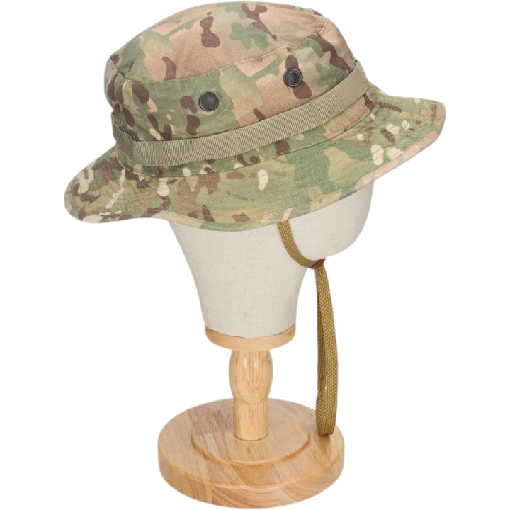 Civilian-made camouflage pattern MultiCam ripstop boonie hat, one size fits all. cotton Khaki type Vintage Second Hand