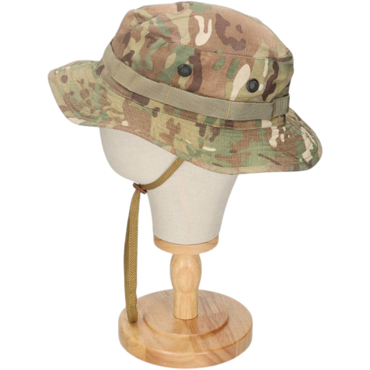 Civilian-made camouflage pattern MultiCam ripstop boonie hat, one size fits all. cotton Khaki type Vintage Second Hand
