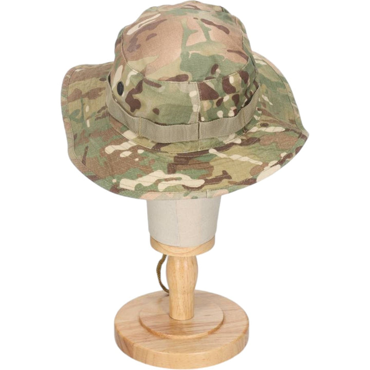 Civilian-made camouflage pattern MultiCam ripstop boonie hat, one size fits all. cotton Khaki type Vintage Second Hand