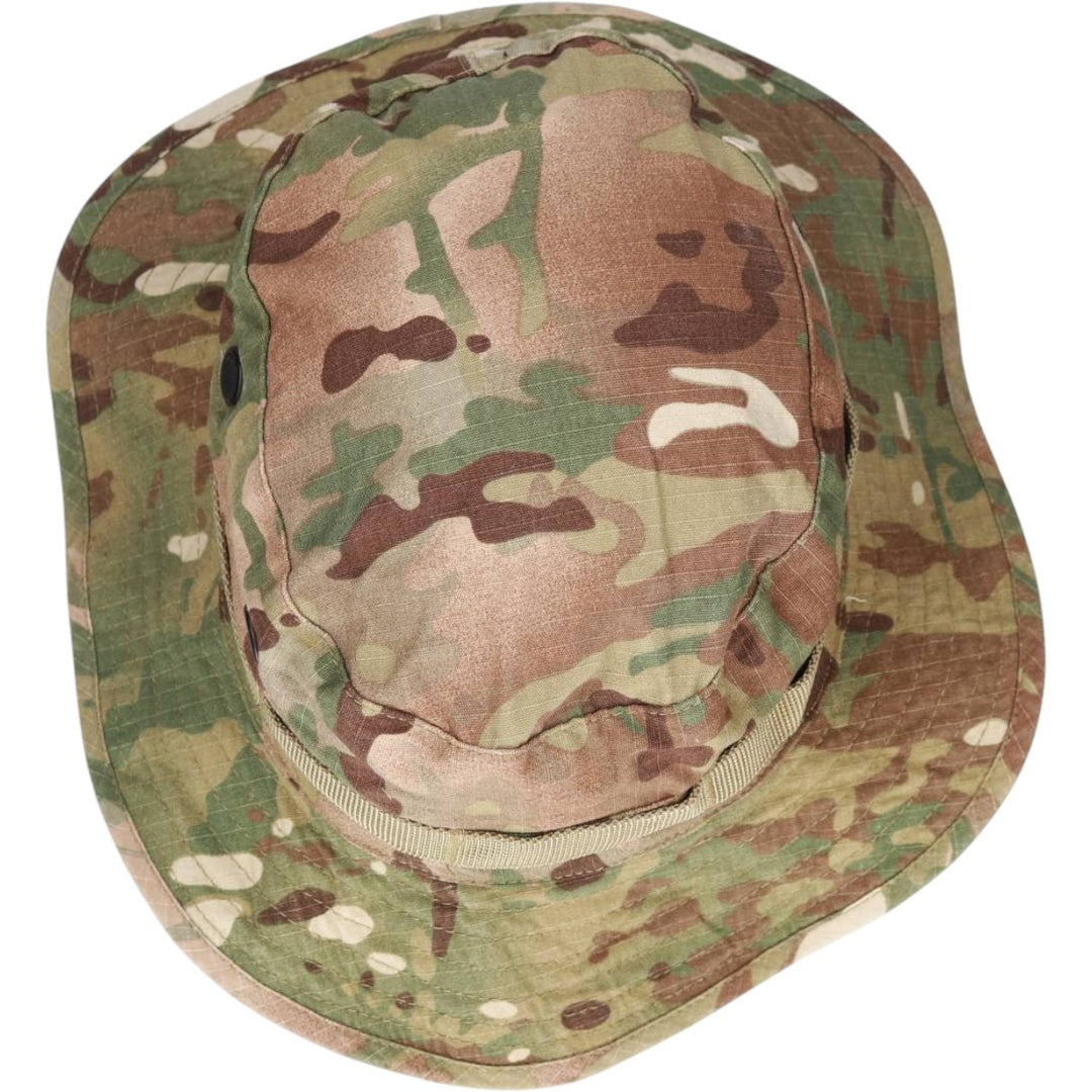 Civilian-made camouflage pattern MultiCam ripstop boonie hat, one size fits all. cotton Khaki type Vintage Second Hand