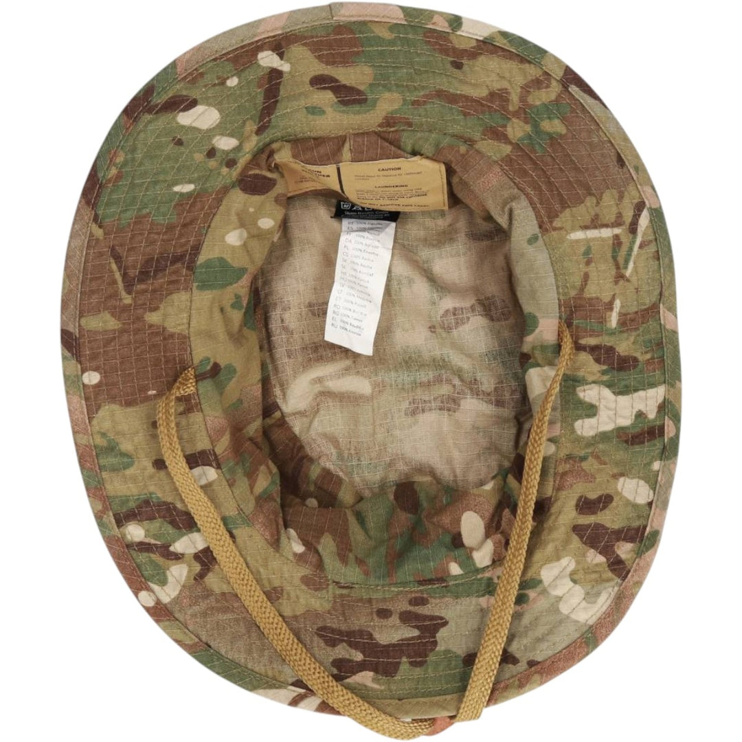 Civilian-made camouflage pattern MultiCam ripstop boonie hat, one size fits all. cotton Khaki type Vintage Second Hand