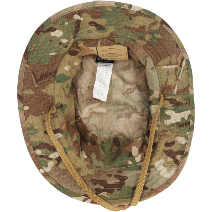 Civilian-made camouflage pattern MultiCam ripstop boonie hat, one size fits all. cotton Khaki type Vintage Second Hand