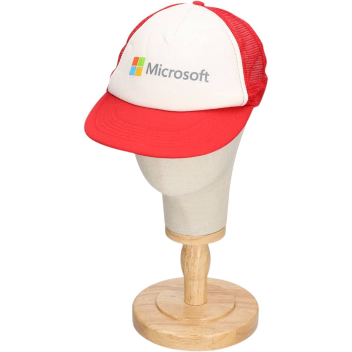 Hit Wear Microsoft Tracker Cap Advertising Mesh Cap One Size Fits All polyester red type Vintage Second Hand