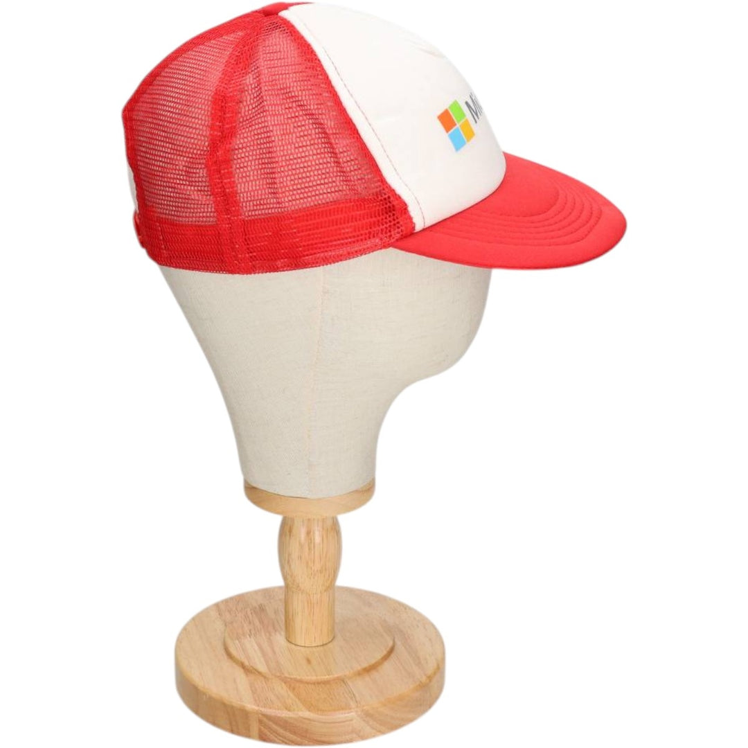 Hit Wear Microsoft Tracker Cap Advertising Mesh Cap One Size Fits All polyester red type Vintage Second Hand