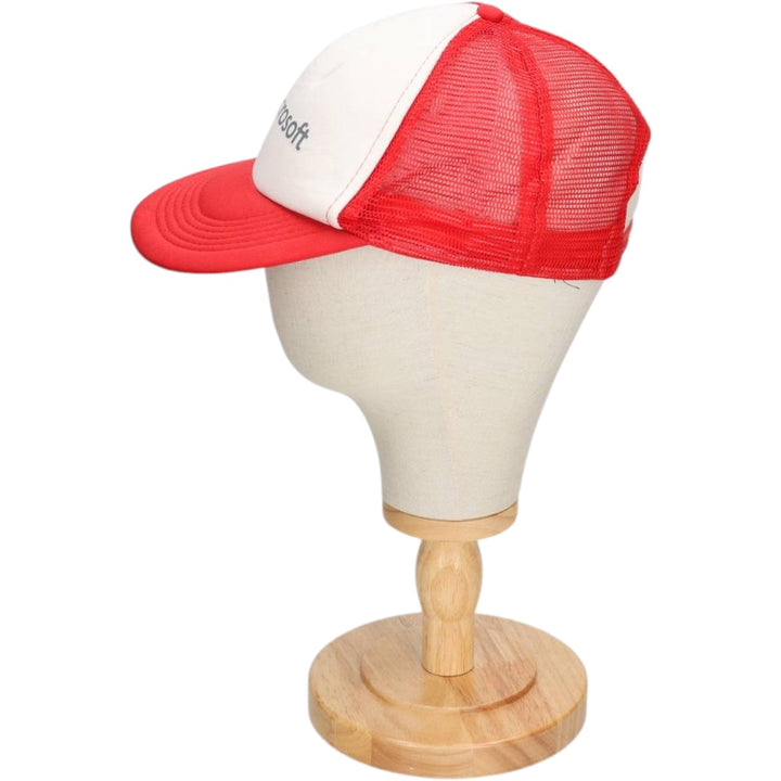 Hit Wear Microsoft Tracker Cap Advertising Mesh Cap One Size Fits All polyester red type Vintage Second Hand
