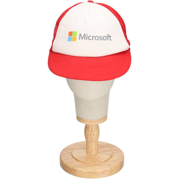 Hit Wear Microsoft Tracker Cap Advertising Mesh Cap One Size Fits All polyester red type Vintage Second Hand