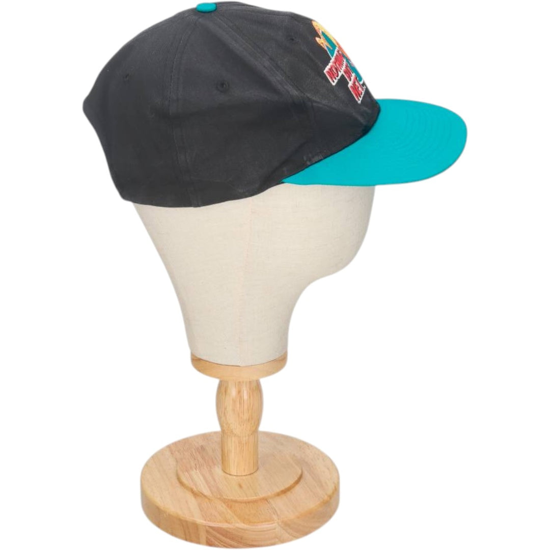 90'S McDonald's Two-Tone Advertising Baseball Cap, 6-Panel Cap, One Size Fits All, Vintage unclear black type Vintage Second Hand