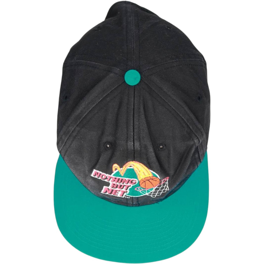 90'S McDonald's Two-Tone Advertising Baseball Cap, 6-Panel Cap, One Size Fits All, Vintage unclear black type Vintage Second Hand