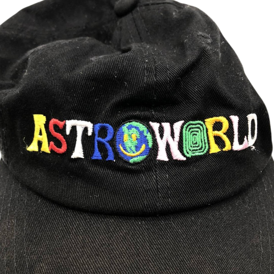 Travis Scott ASTROWORLD Baseball Cap, 6-Panel Cap, One Size Fits All unclear black type Vintage Second Hand