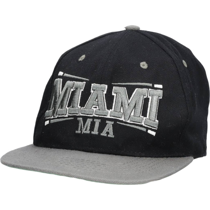 MIAMI Two-Tone Baseball Cap, 6-Panel Cap, One Size Fits All unclear black type Vintage Second Hand