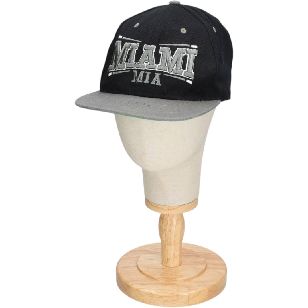 MIAMI Two-Tone Baseball Cap, 6-Panel Cap, One Size Fits All unclear black type Vintage Second Hand