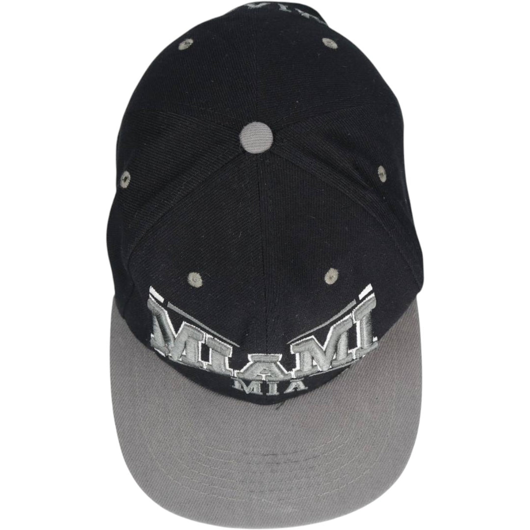 MIAMI Two-Tone Baseball Cap, 6-Panel Cap, One Size Fits All unclear black type Vintage Second Hand