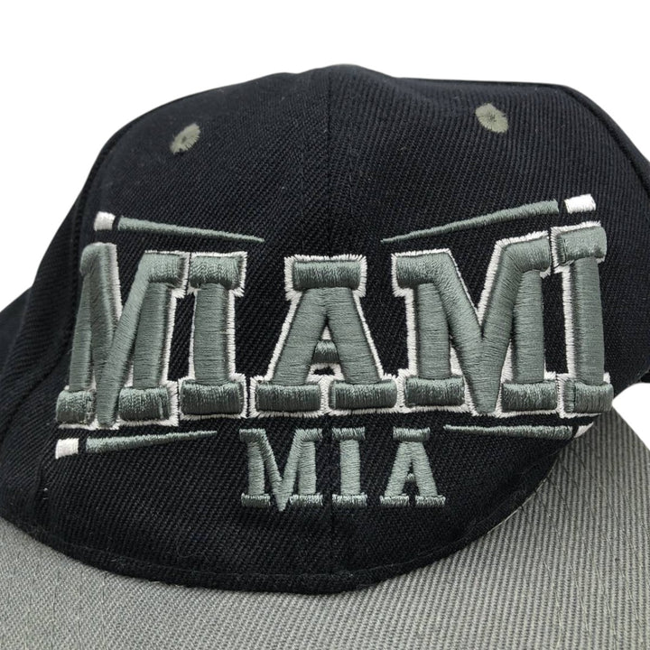 MIAMI Two-Tone Baseball Cap, 6-Panel Cap, One Size Fits All unclear black type Vintage Second Hand