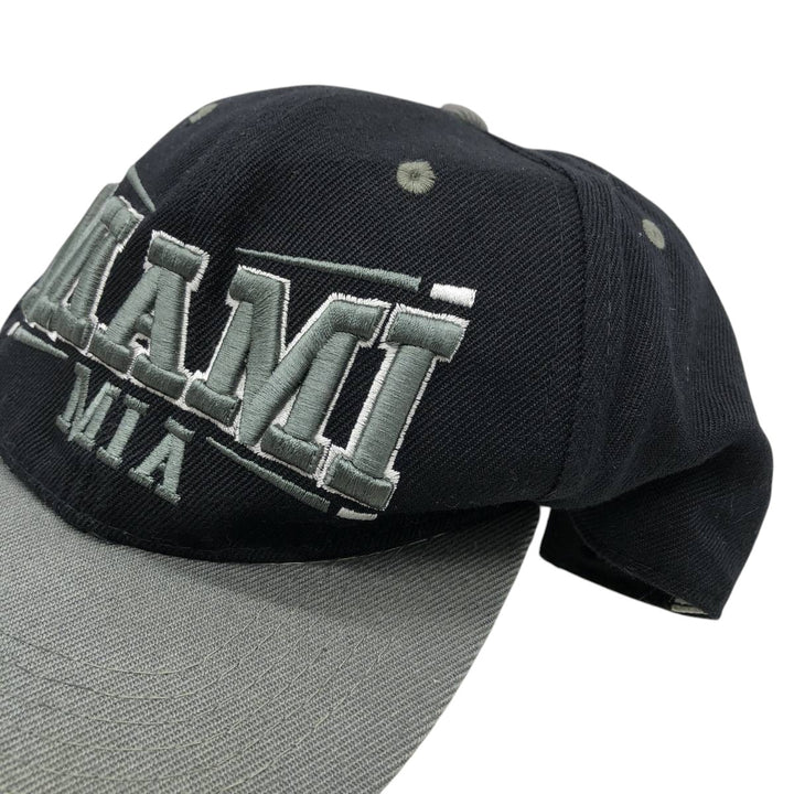 MIAMI Two-Tone Baseball Cap, 6-Panel Cap, One Size Fits All unclear black type Vintage Second Hand