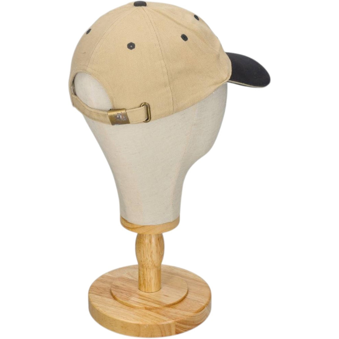 CENTURY TRADING Two-Tone Baseball Cap, 6-Panel Cap, One Size Fits All cotton Beige type Vintage Second Hand