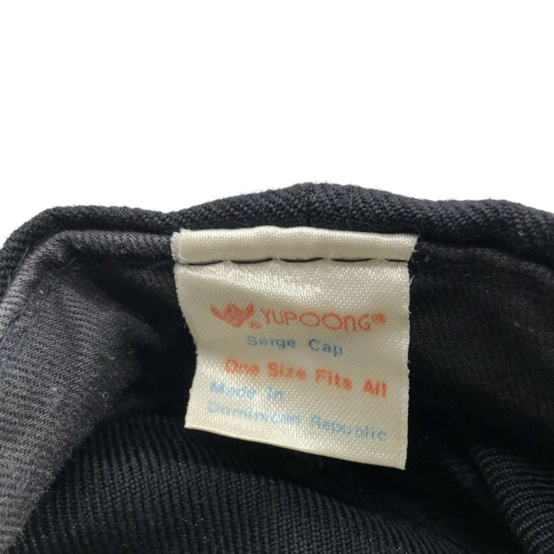 90'S YUPOONG MCA Advertising Two-Tone Baseball Cap, 6-Panel Cap, One Size Fits All, Vintage acrylic black type Vintage Second Hand