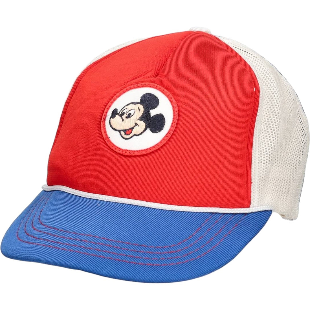 Disney Mickey Mouse Tricolor Trucker Cap Mesh Cap (One Size Fits All) polyester red type Vintage Second Hand