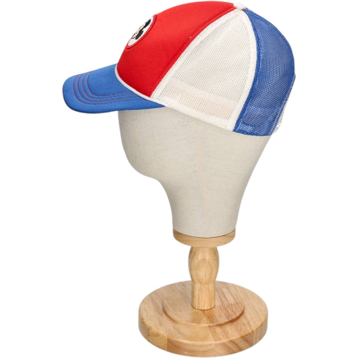 Disney Mickey Mouse Tricolor Trucker Cap Mesh Cap (One Size Fits All) polyester red type Vintage Second Hand