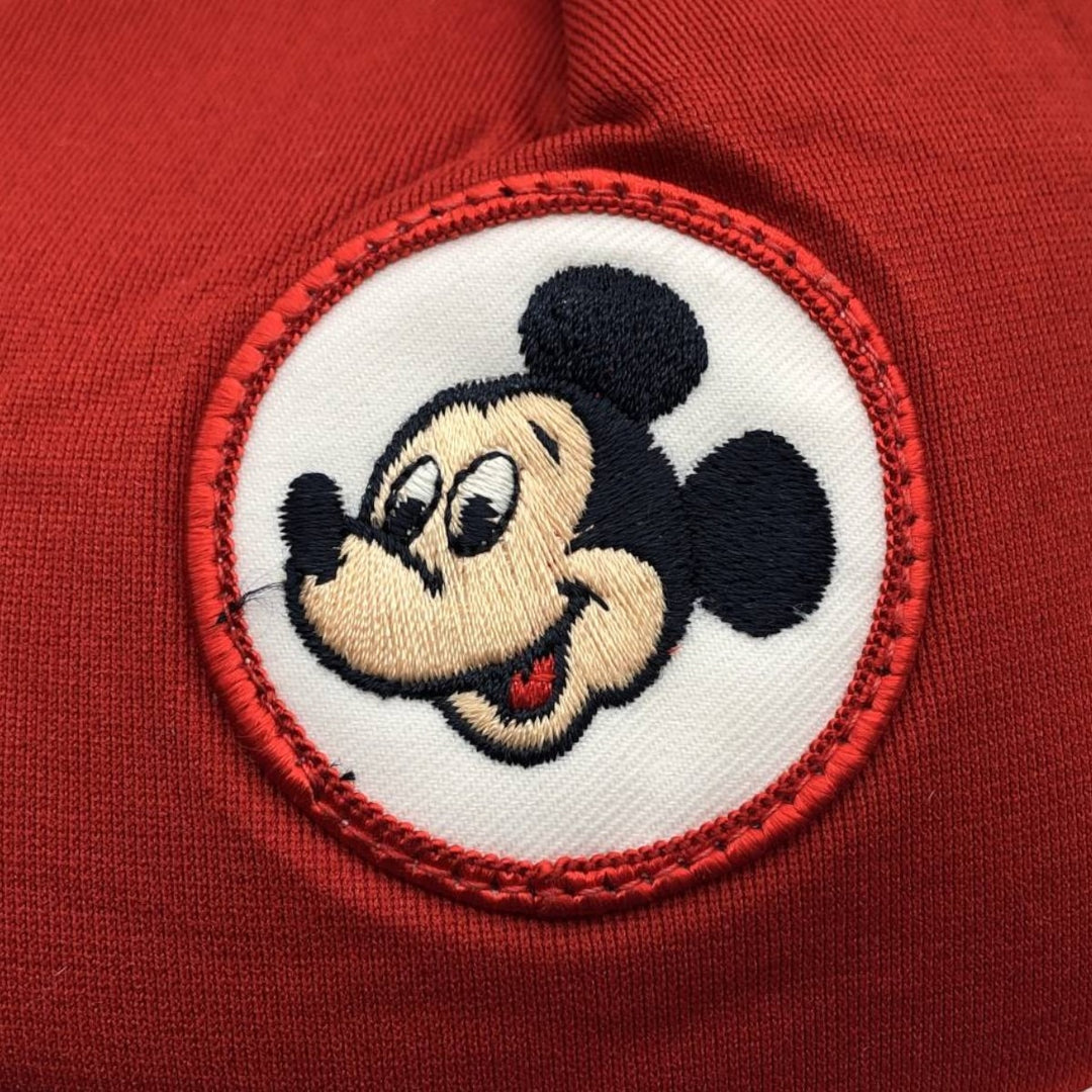 Disney Mickey Mouse Tricolor Trucker Cap Mesh Cap (One Size Fits All) polyester red type Vintage Second Hand