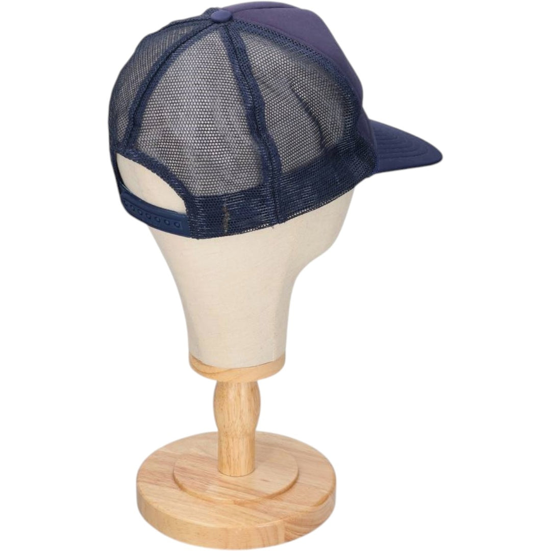 90'S NISSIN Mesh Cap, One Size Fits All, Vintage unclear navy blue type Vintage Second Hand