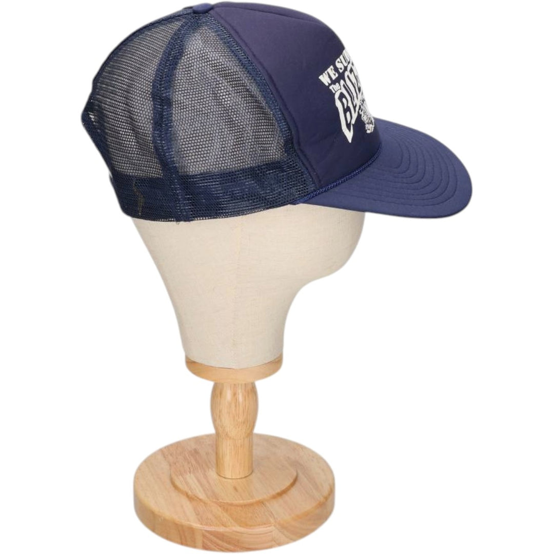 90'S NISSIN Mesh Cap, One Size Fits All, Vintage unclear navy blue type Vintage Second Hand