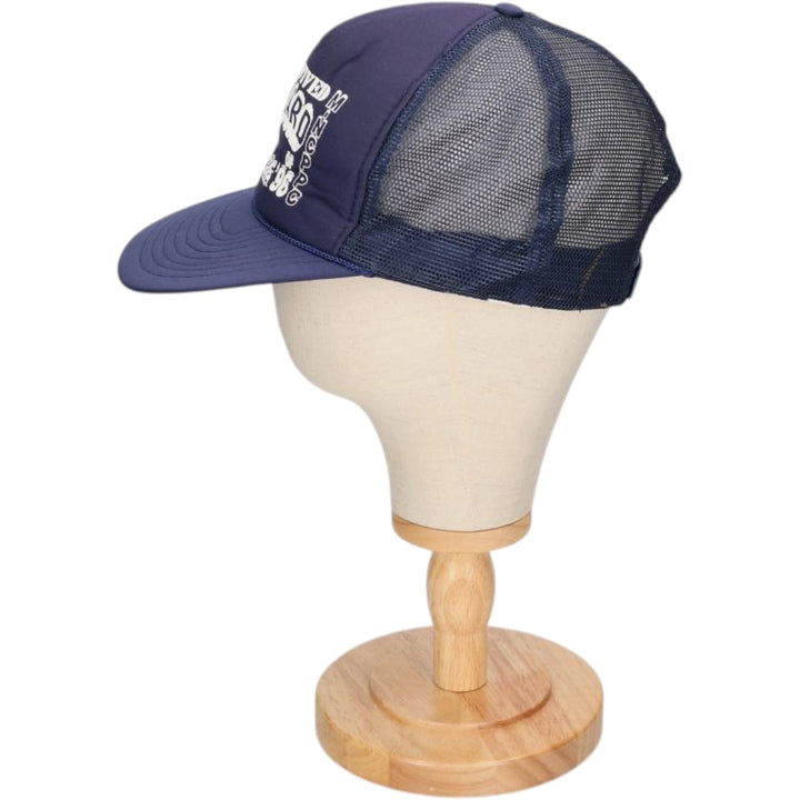 90'S NISSIN Mesh Cap, One Size Fits All, Vintage unclear navy blue type Vintage Second Hand