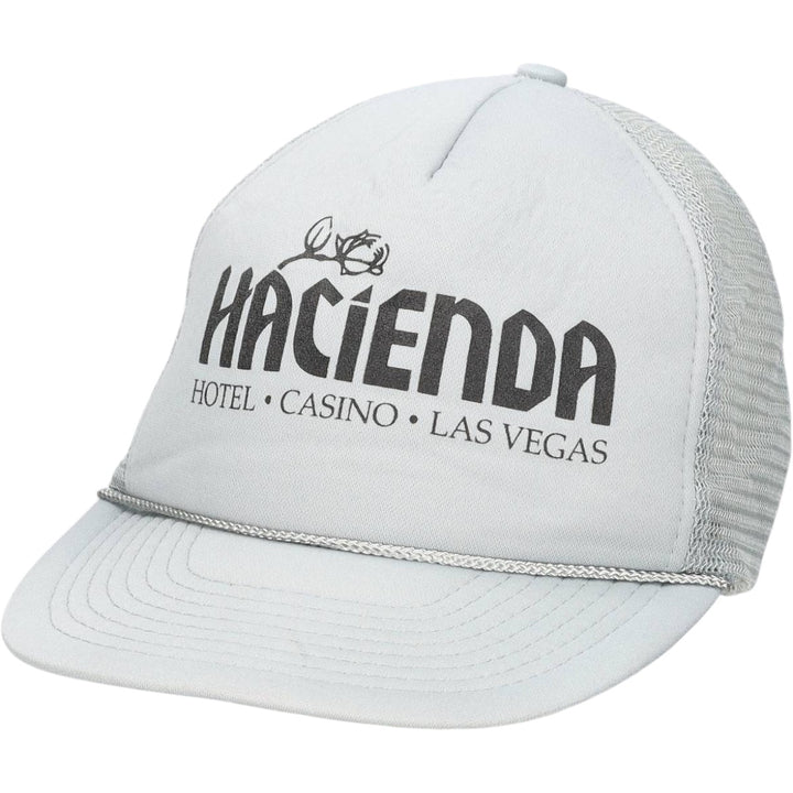 90'S MOHR'S HACIENDA HOTEL and CASINO Trucker Cap Mesh Cap One Size Fits All Vintage unclear gray type Vintage Second Hand