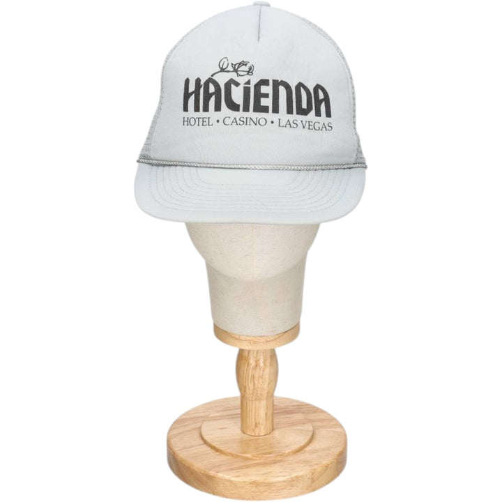 90'S MOHR'S HACIENDA HOTEL and CASINO Trucker Cap Mesh Cap One Size Fits All Vintage unclear gray type Vintage Second Hand
