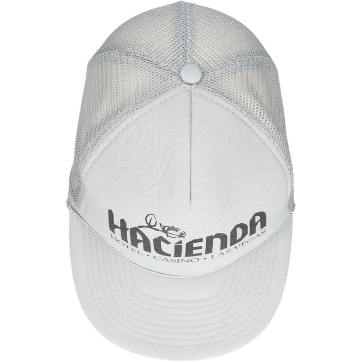 90'S MOHR'S HACIENDA HOTEL and CASINO Trucker Cap Mesh Cap One Size Fits All Vintage unclear gray type Vintage Second Hand