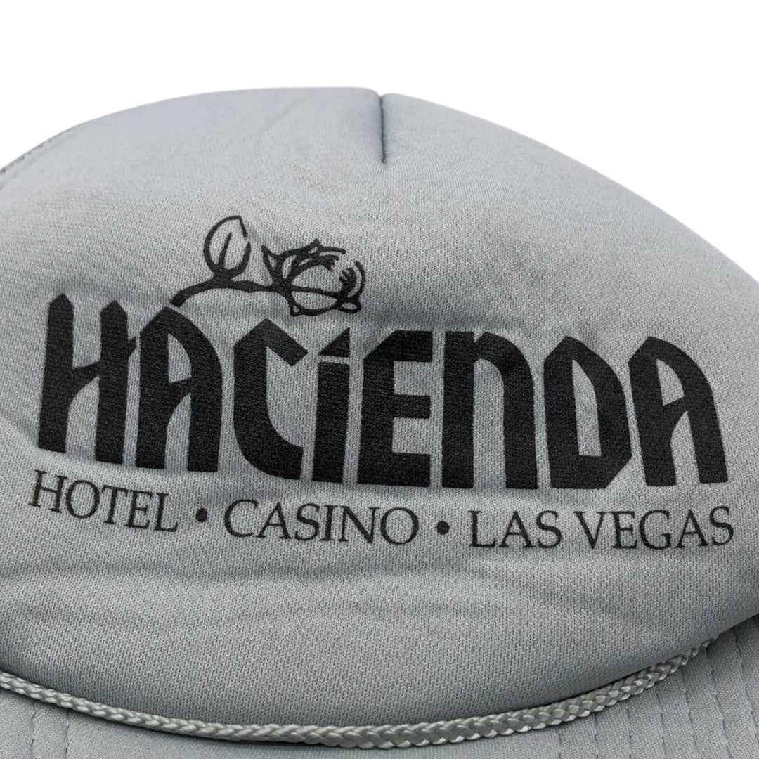 90'S MOHR'S HACIENDA HOTEL and CASINO Trucker Cap Mesh Cap One Size Fits All Vintage unclear gray type Vintage Second Hand
