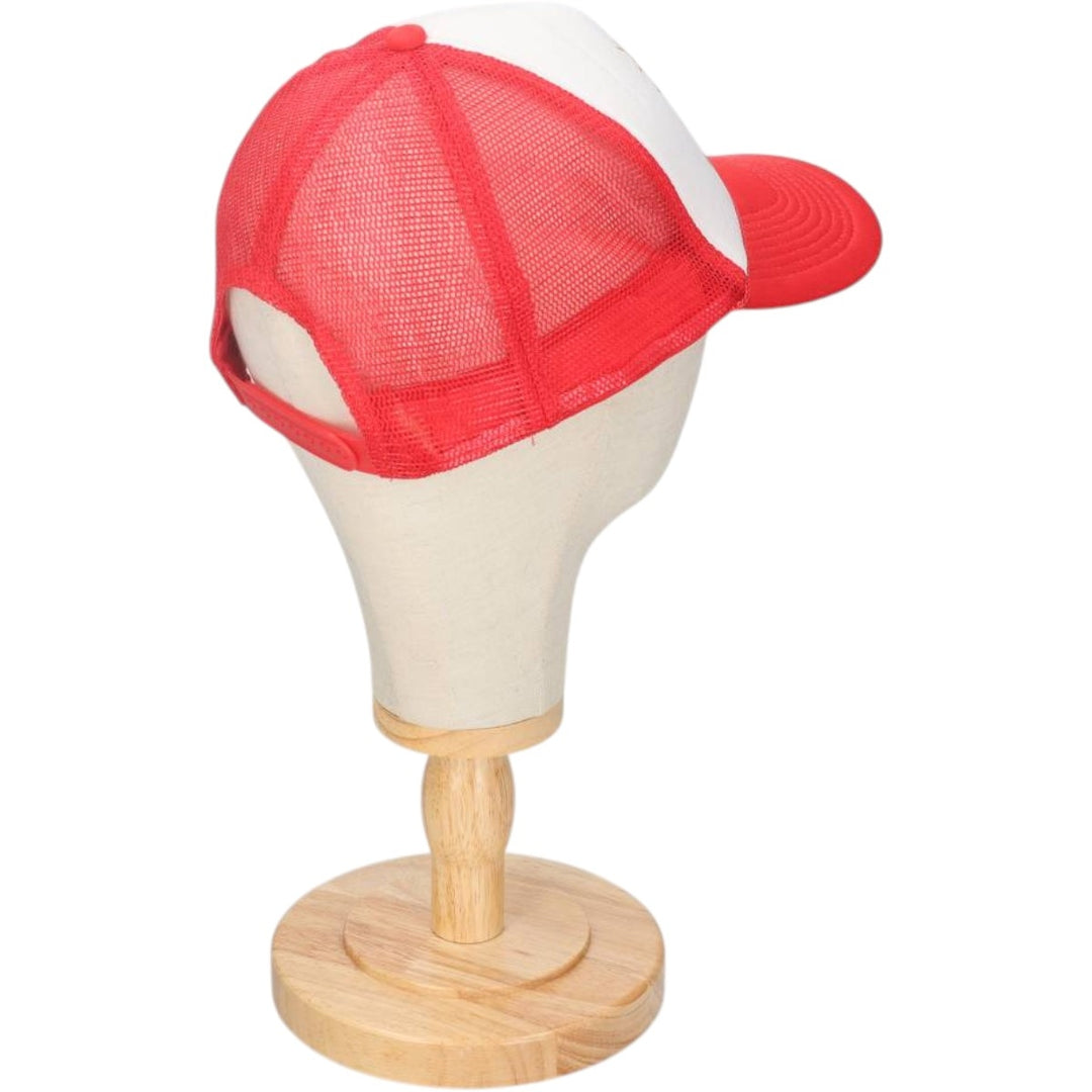90s-00'S Budweiser Advertising Trucker Cap Mesh Cap, One Size Fits All, Vintage unclear red type Vintage Second Hand