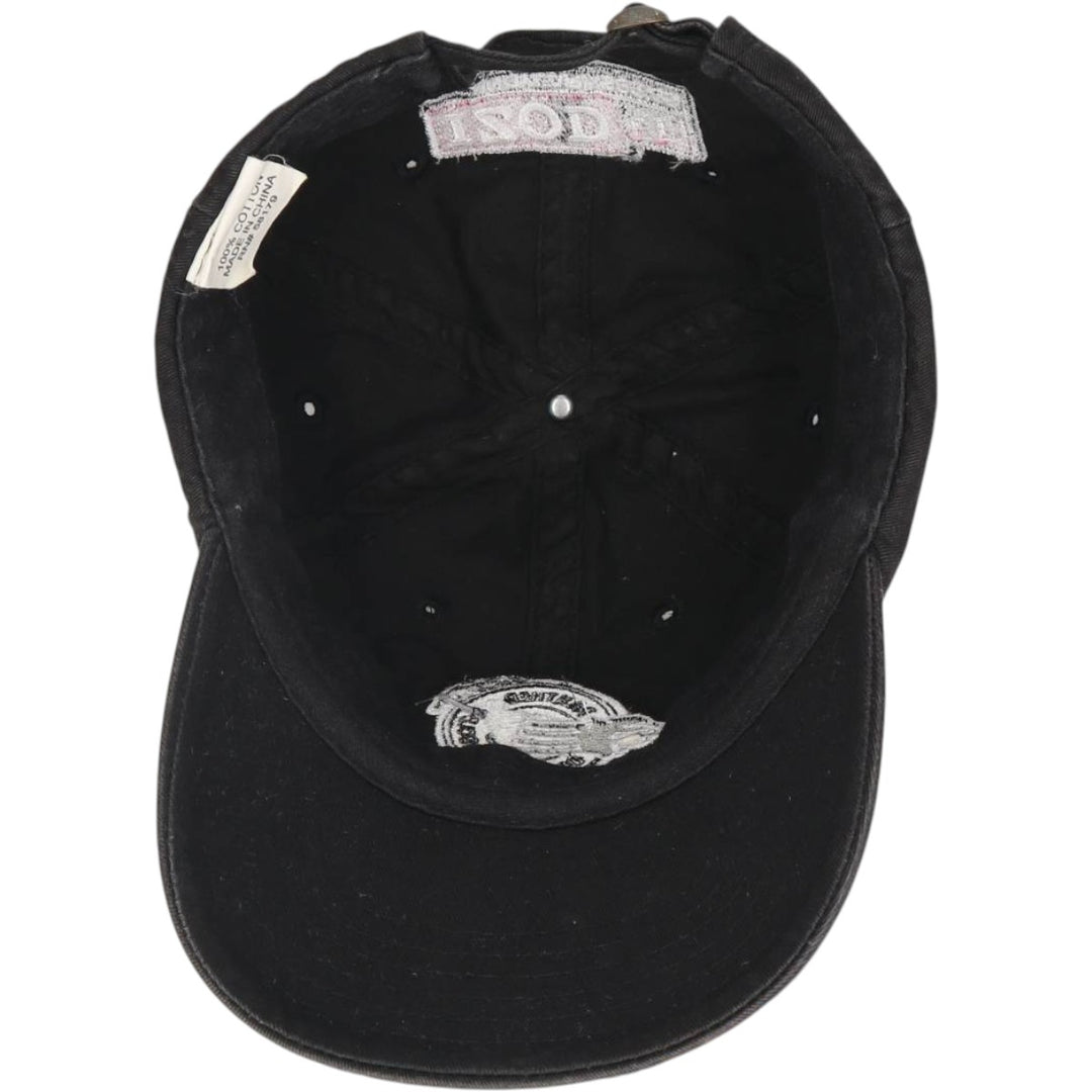 Baseball cap, 6-panel cap, one size fits all cotton black type Vintage Second Hand