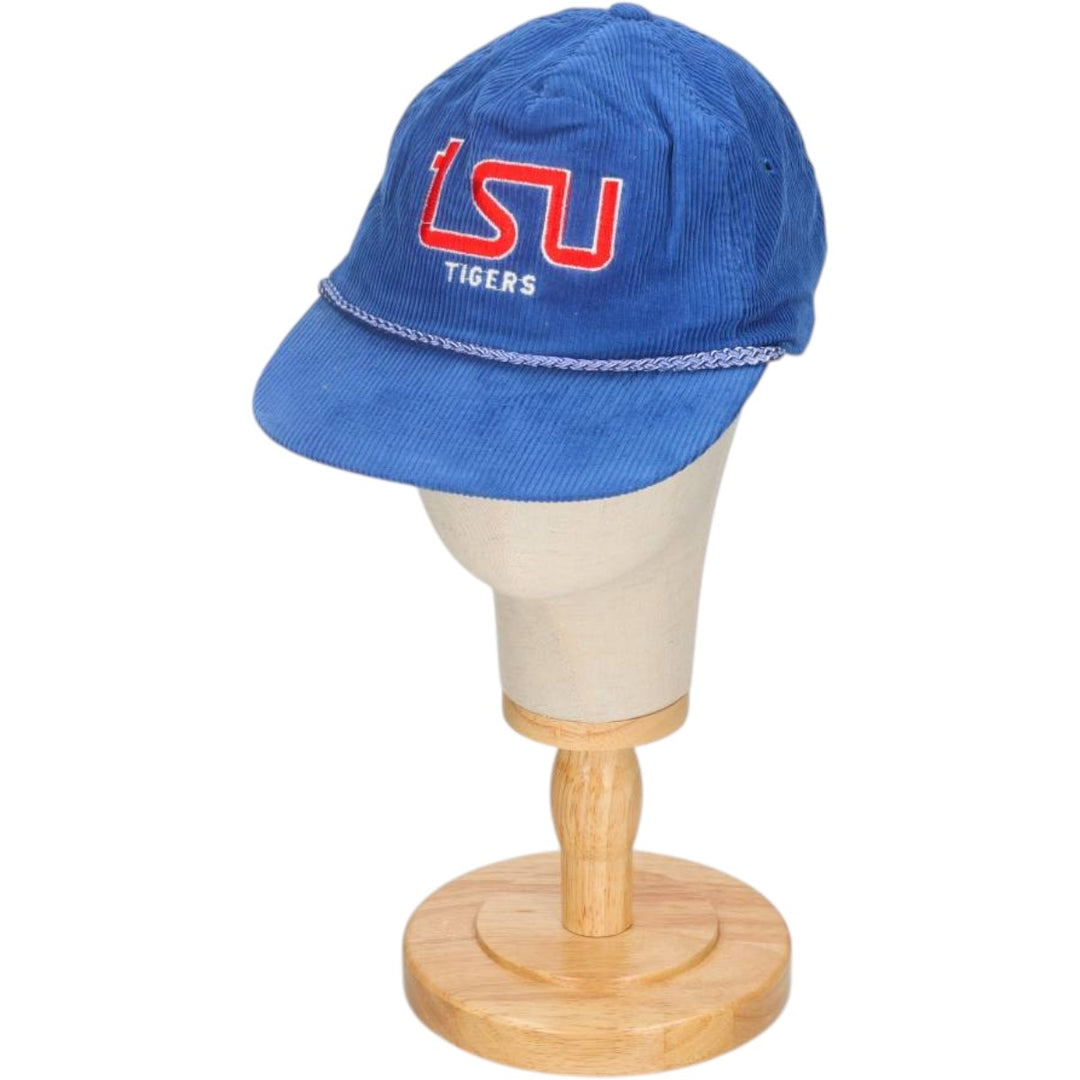 90'S Ama Pro College Corduroy Cap, One Size Fits All, Vintage cotton blue type Vintage Second Hand