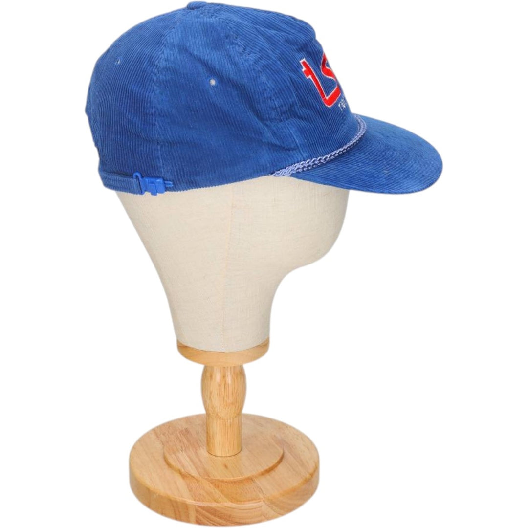 90'S Ama Pro College Corduroy Cap, One Size Fits All, Vintage cotton blue type Vintage Second Hand