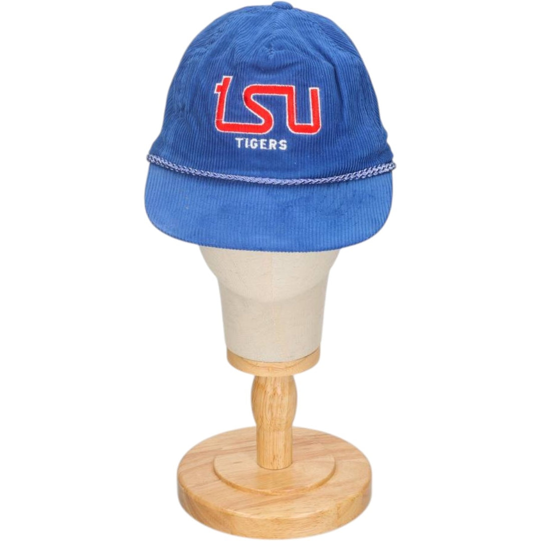 90'S Ama Pro College Corduroy Cap, One Size Fits All, Vintage cotton blue type Vintage Second Hand
